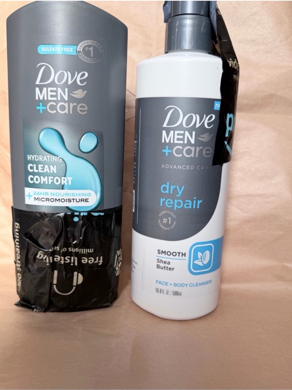 Dove Men+Care Dry Repair Face & Body Cleanser / moisturizer